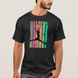 Camiseta Motivación de bailarina de la figura del patinaje