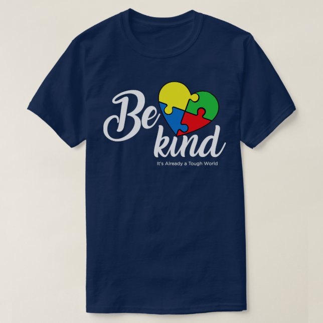 Camiseta Motivación de Be Kind Guay Apoyo Conciencia sobre  (Diseño del anverso)