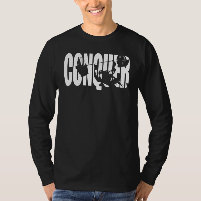 Camiseta Motivación de Conquer Bench Press (Anverso)