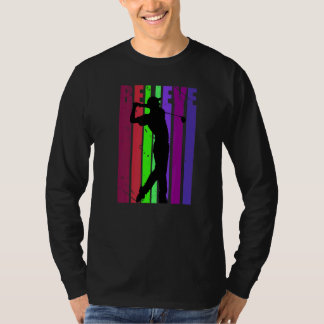 Camiseta Motivación de cumpleaños de retro-golf masculino
