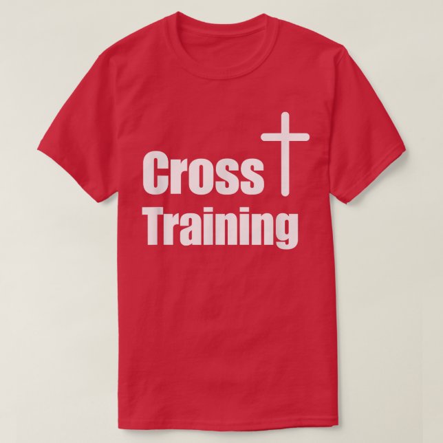 Camiseta Motivación de entrenamiento de fe cristiana en for (Diseño del anverso)