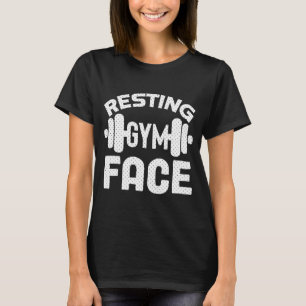 Camiseta Motivación de entrenamiento de fitness de Gym Face