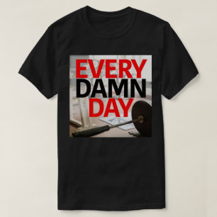 Camiseta Motivación de entrenamiento de gimnasio de constru