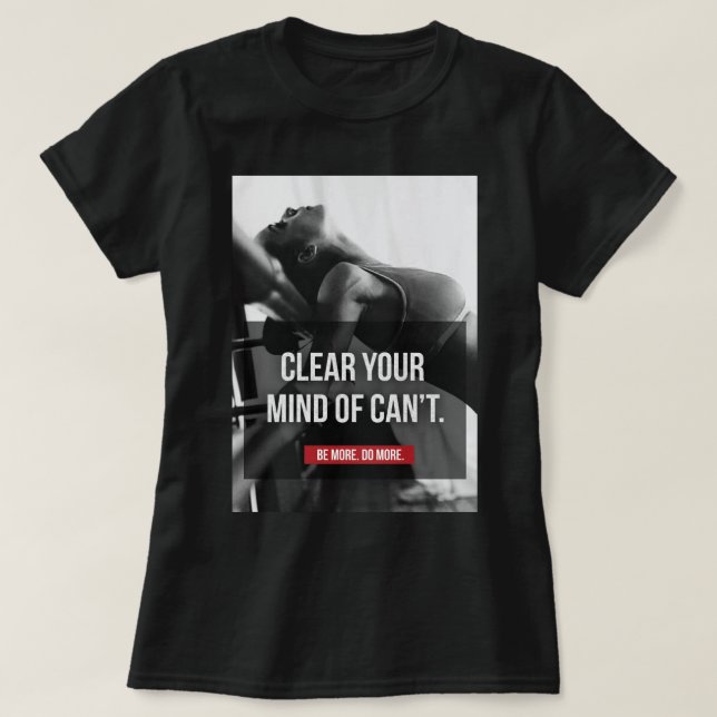 Camiseta Motivación de entrenamiento de las mujeres: despej (Diseño del anverso)