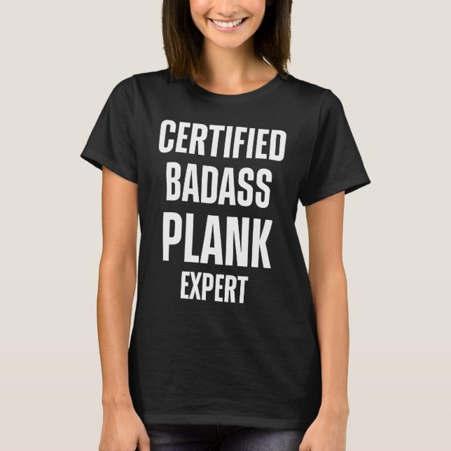 Camiseta Motivación de entrenamiento de planking Fitness (Anverso)