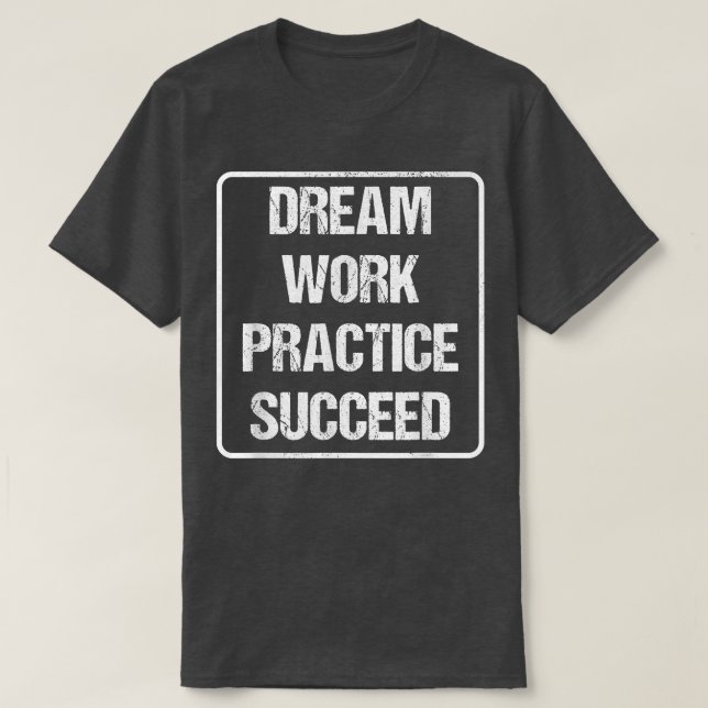 Camiseta Motivación de entrenamiento: la práctica de trabaj (Diseño del anverso)