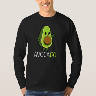 Camiseta Motivación de frutas de aguacate vegan vegetables
