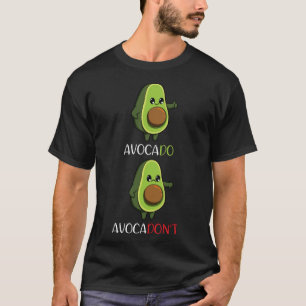 Camiseta Motivación de frutas de aguacate vegan vegetables