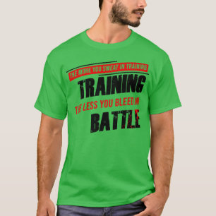 Camiseta Motivación de gimnasio más sudor en entrenamiento,