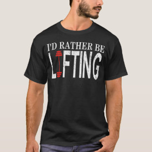 Camiseta Motivación de gimnasio Prefiero levantar pesos