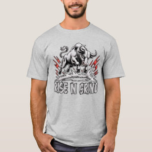 Camiseta Motivación de Gimnasio 'Rise and Grind'