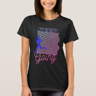 Camiseta Motivación de Guay con morado negro