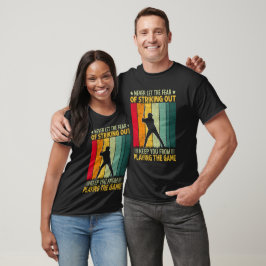 Camiseta Motivación de jugador de béisbol