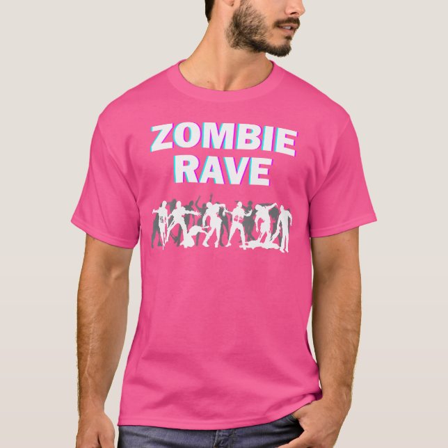 Camiseta Motivación de la ilusión óptica de Zombie Rave (Anverso)