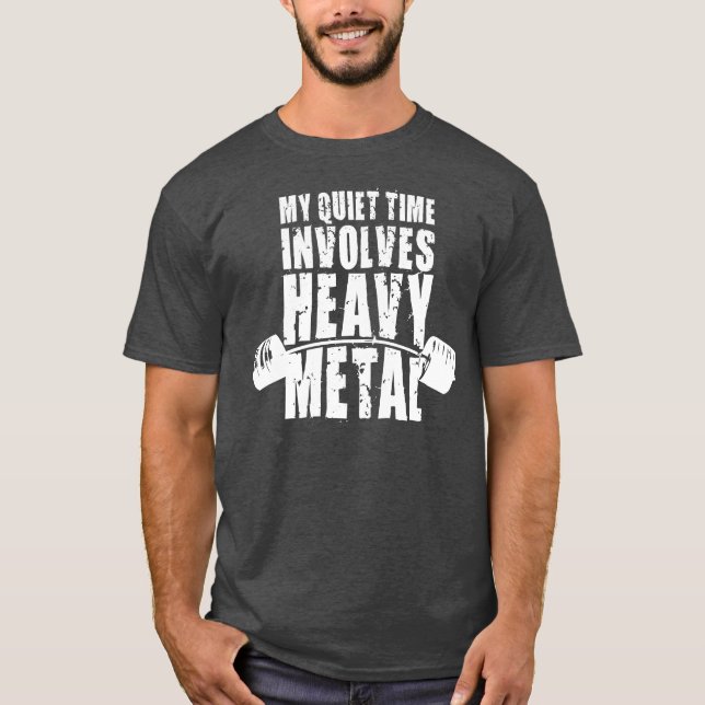 Camiseta Motivación de "levantamiento de peso" - Pesado Met (Anverso)