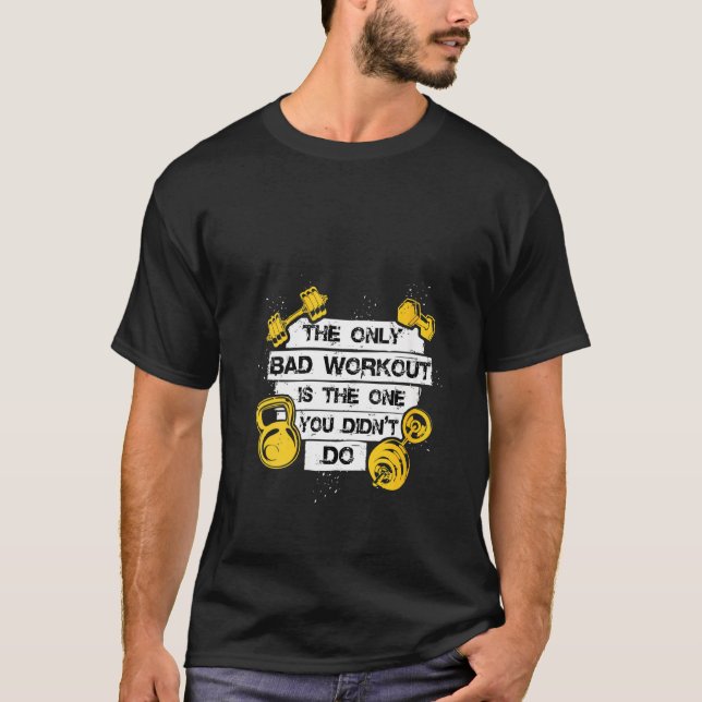 Camiseta Motivación De Motivación De Gimnasio Para Cita De  (Anverso)