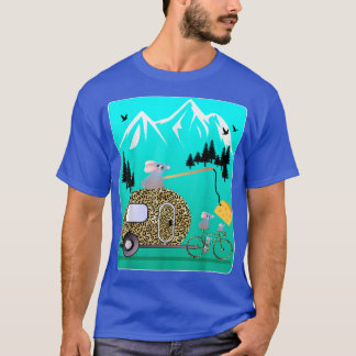CAMISETA MOTIVACIÓN DE QUESO MICE CAMPER BIKE TOUR MONTAÑA 