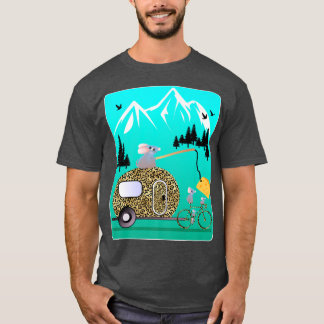 CAMISETA MOTIVACIÓN DE QUESO MICE CAMPER BIKE TOUR MONTAÑA