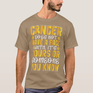 Camiseta Motivación de sensibilización sobre el cáncer infa