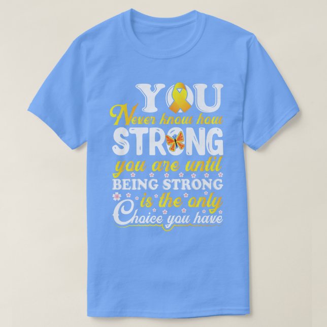 Camiseta Motivación de sensibilización sobre el cáncer infa (Diseño del anverso)