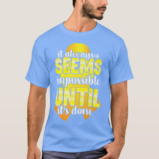 Camiseta Motivación de sensibilización sobre el cáncer infa