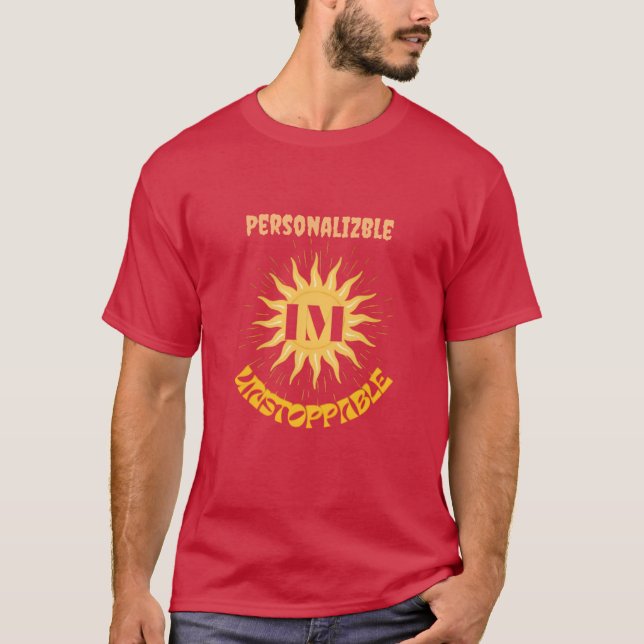 Camiseta Motivación de Sunburst potenciado "Soy imparable" (Anverso)