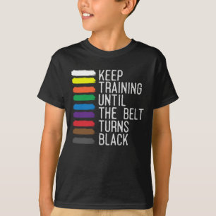 Camiseta Motivación del cinturón negro Taekwondo Jiu Jits