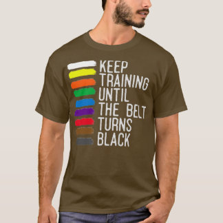 Camiseta Motivación del cinturón negro Taekwondo Jiu Jitsu 
