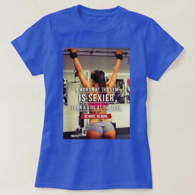 Camiseta Motivación del entrenamiento de gimnasio femenino (Diseño del anverso)