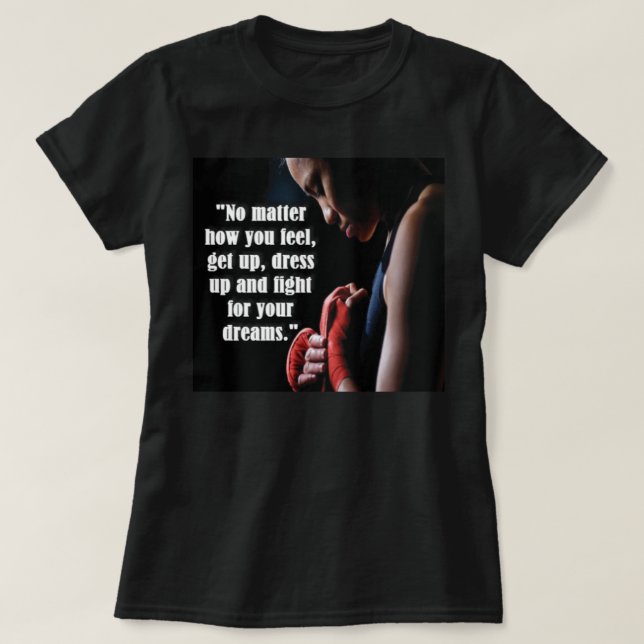Camiseta Motivación del entrenamiento de las mujeres (Diseño del anverso)