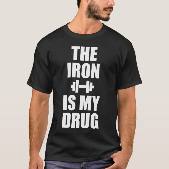 Camiseta Motivación del gimnasio de la construcción del cue (Anverso)