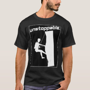 Camiseta Motivación deportiva gráfica de escalada de montañ