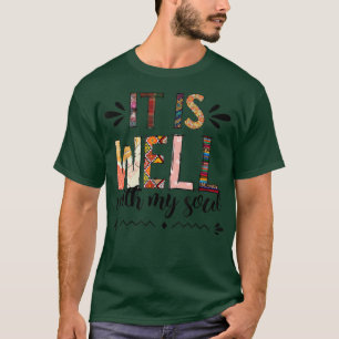 Camiseta Motivación Fe Paz Religiosa Está bien con M