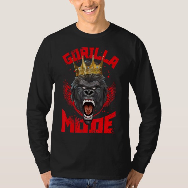Camiseta Motivación Gimnasio Modo Gorila Sonda (Anverso)