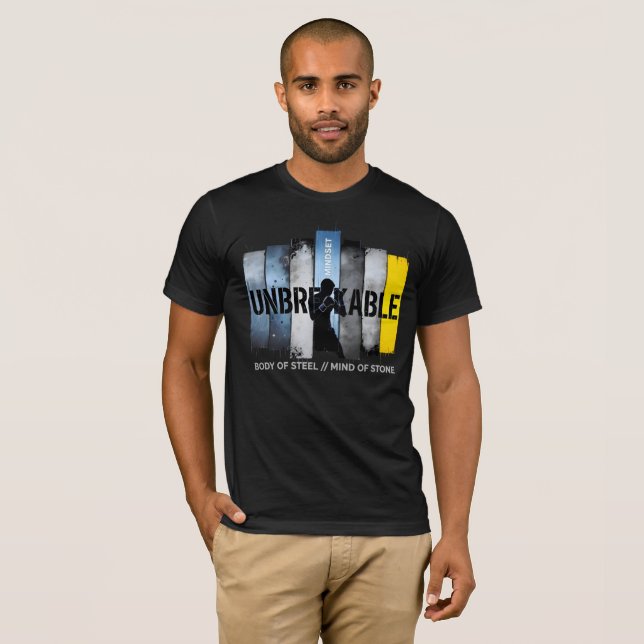 Camiseta Motivación inquebrantable de la caja de la mente (Anverso completo)