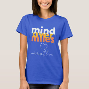 Camiseta Motivación mental con tipografía amarilla y blanca