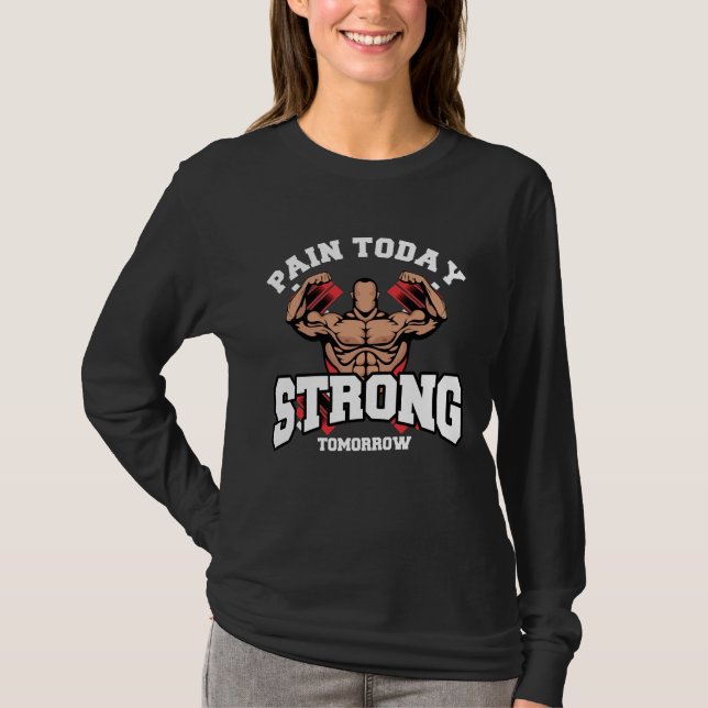 Camiseta Motivación para el levantamiento de pesas en el mu (Anverso)