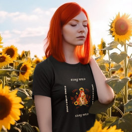 Camiseta Motivación para el niño con girasol silvestre