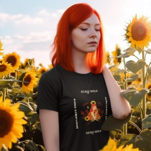 Camiseta Motivación para el niño con girasol silvestre