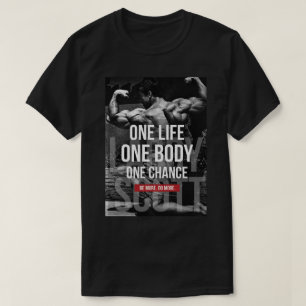 Camiseta Motivación para la construcción de cuerpos - Una v