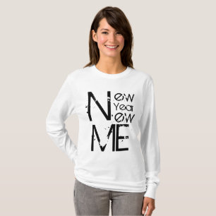 Camiseta Motivación positiva de resolución de Año Nuevo