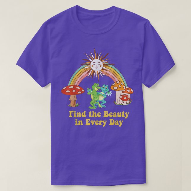 Camiseta Motivación positiva Frog Frog núcleo de algodón Fr (Diseño del anverso)