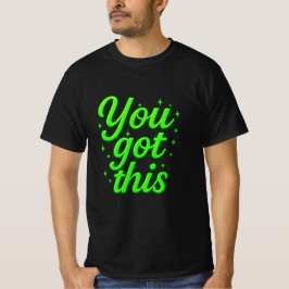 Camiseta Motivación que tienes esta tipografía de oro de lu