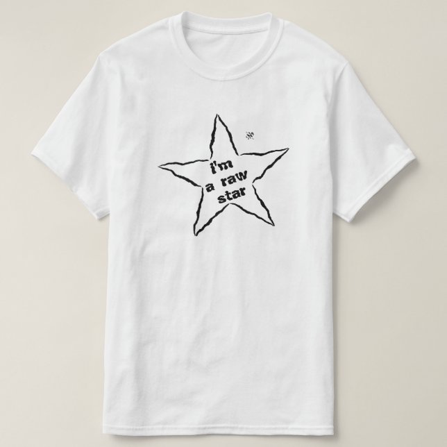 Camiseta Motivación: "Soy una estrella en bruto" (Diseño del anverso)