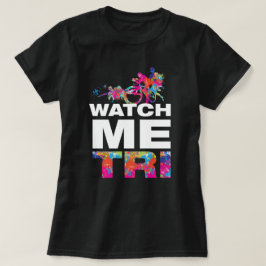 Camiseta Motivación Triatlón Colorido Tipografía Negrita Ge