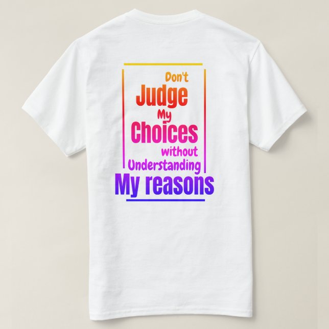 Camiseta - motivacional (Reverso del diseño)