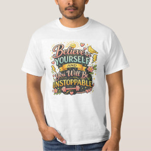 Camiseta Motivacional 'Cree En Ti Mismo'