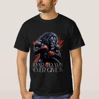 Camiseta Motivacional de Boxeo de Leones