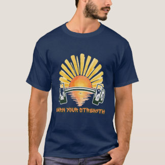 Camiseta Motivacional de Gimnasio 'Gana Tu Fuerza'