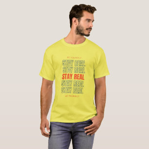 Camiseta Motivacional de Tipografía Moderna Mantén